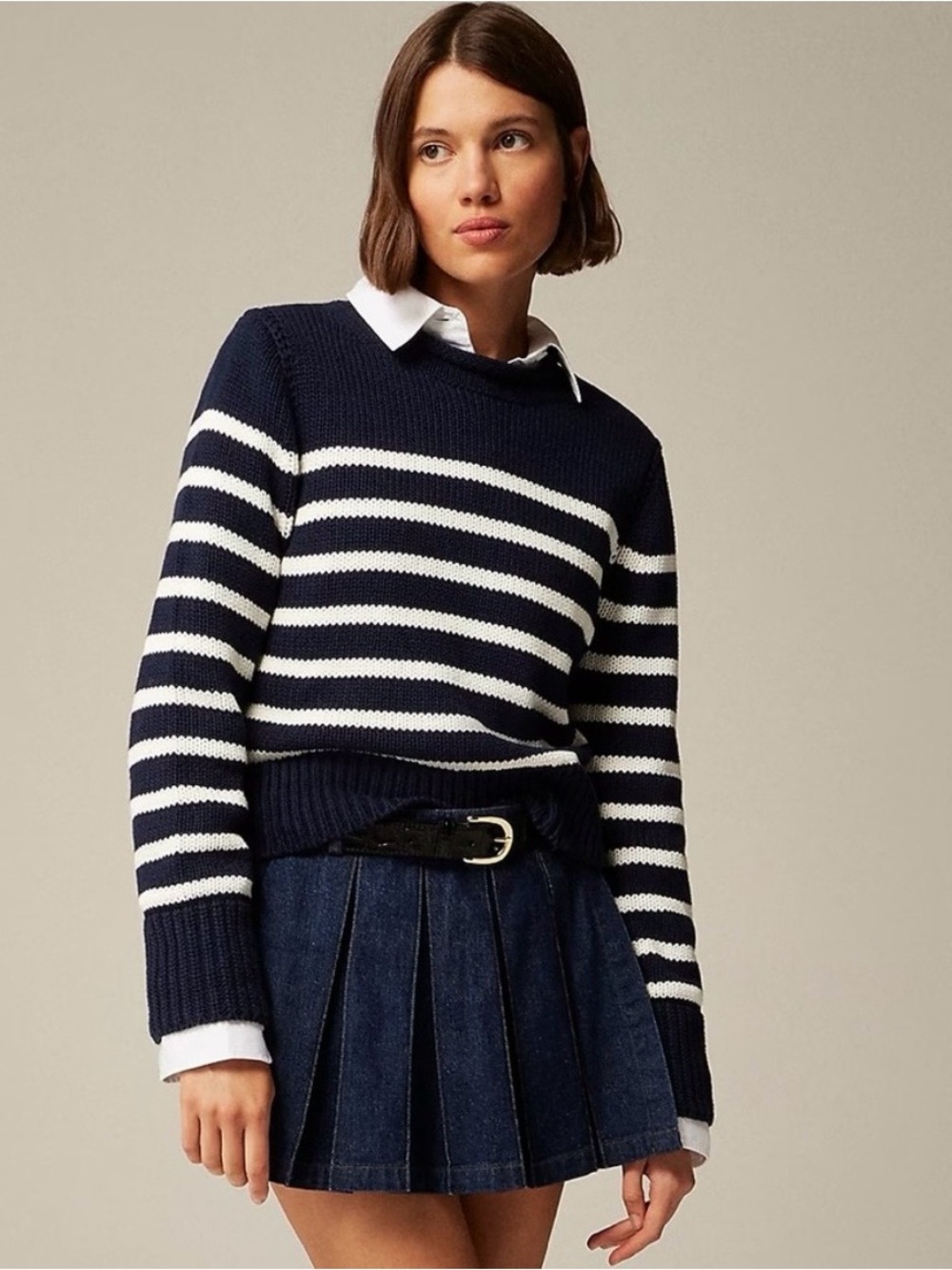 NWT J.Crew Heritage Rollneck™ Sweater In Stripe small